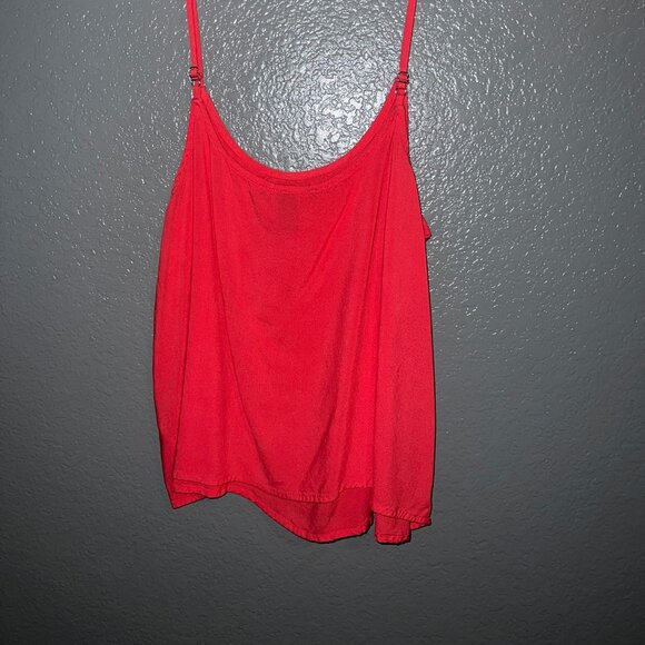 Vibrant Coral Crop Camisole (Medium) - Picture 2 of 3